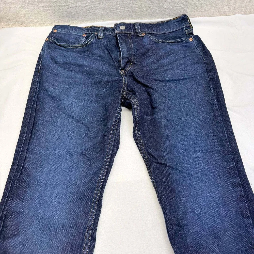 Levis 511 Slim Fit Jeans Mens 34x32 Dark Indigo Blue Denim 04511-4534